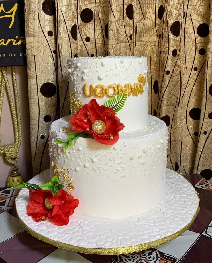 Two-Tiered Wedding Cake