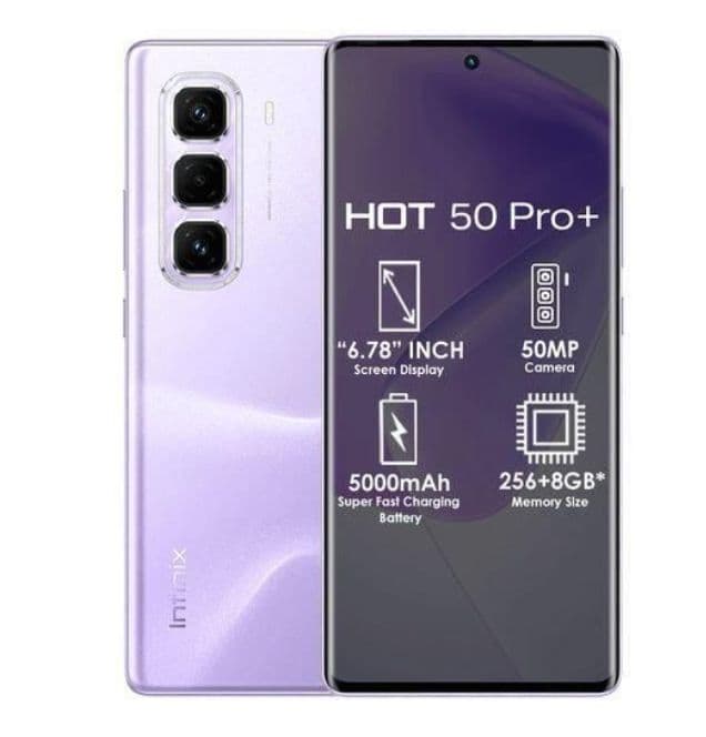 Infinix Hot 50 Pro+ 6.78" 8GB RAM/128GB ROM Android 14- Purple